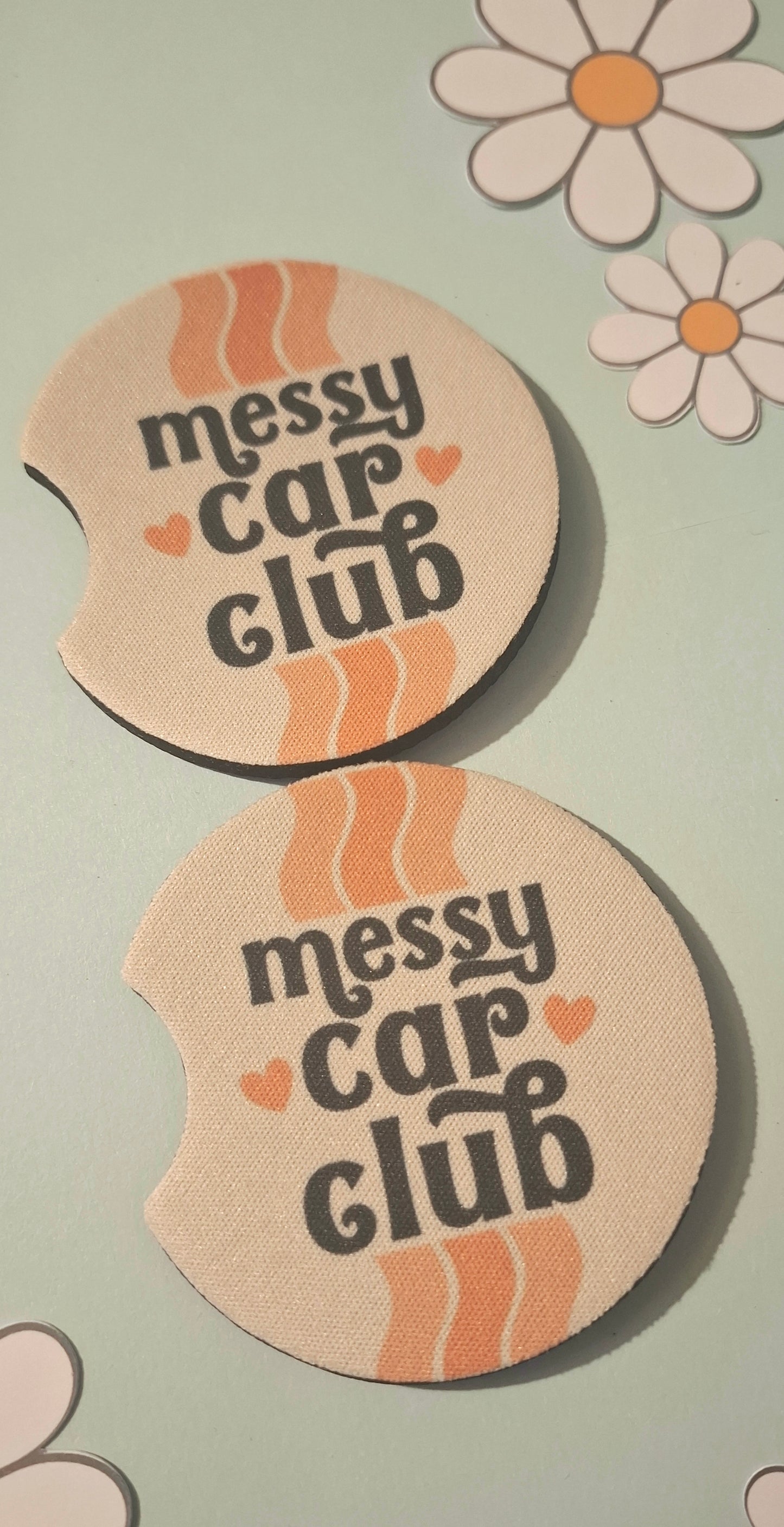 Messy Car Club Car Coasters
