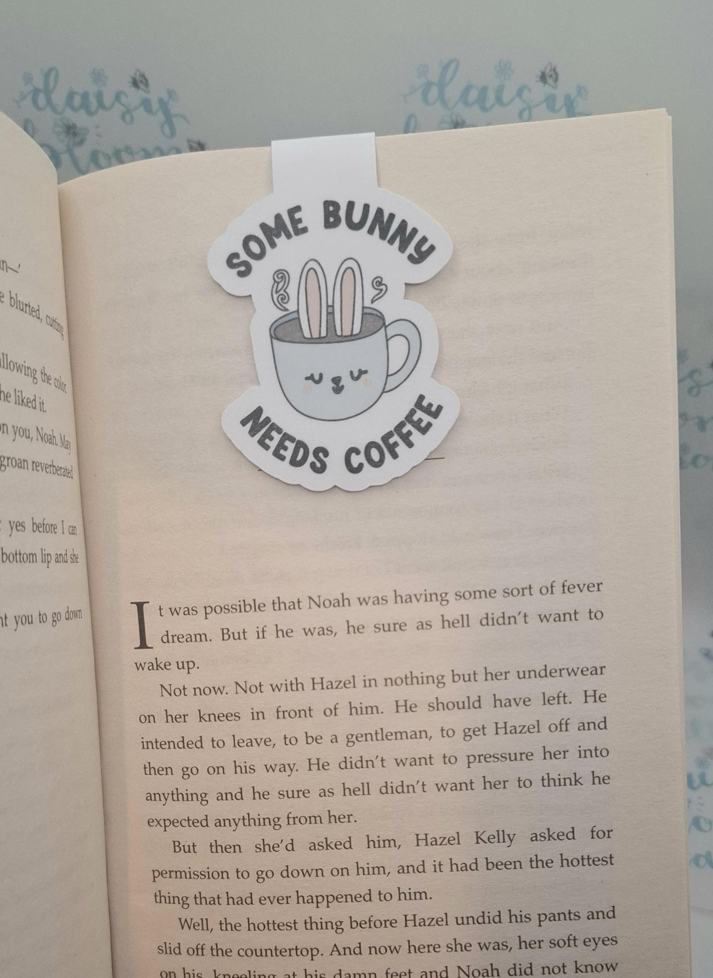 Some Bunny Needs Coffee Magnetic Bookmark
