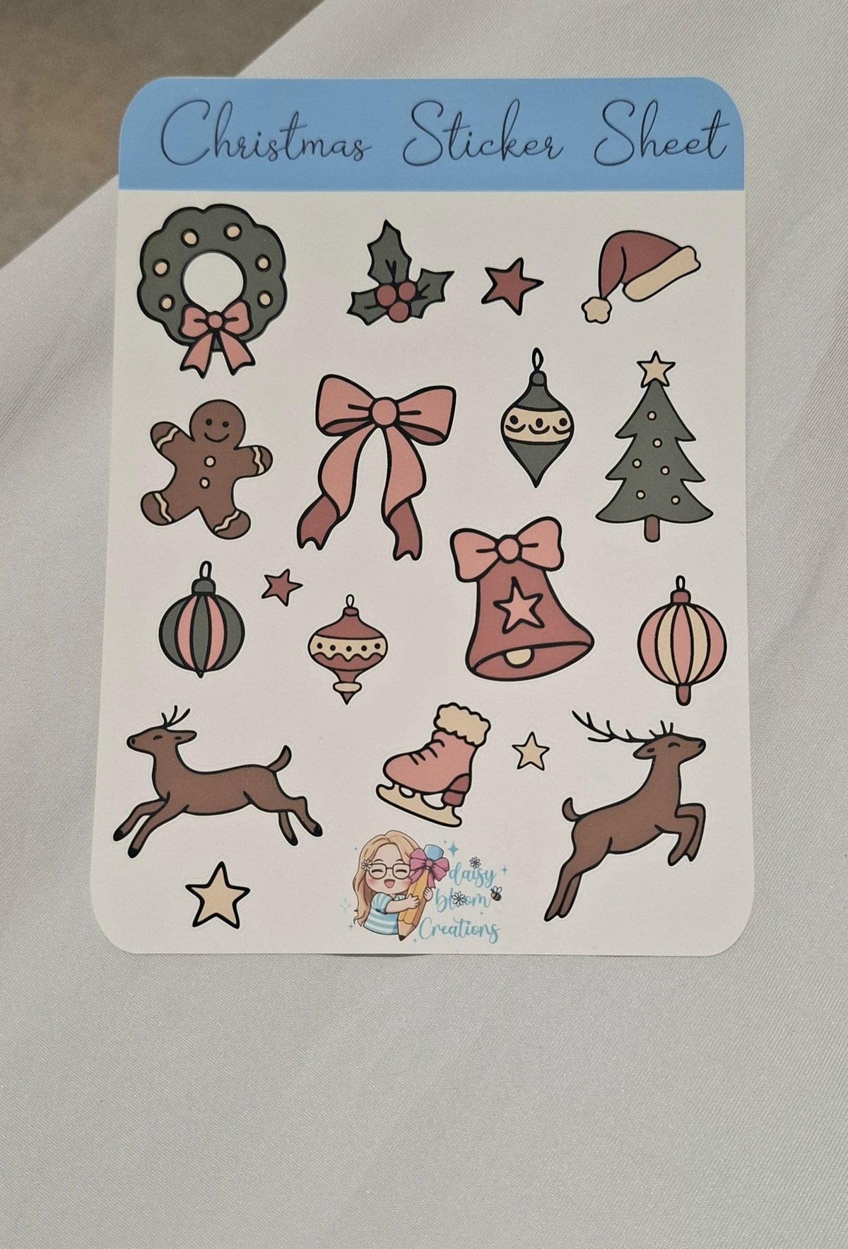 Christmas Sticker Sheet Stickers for Planners & Journals