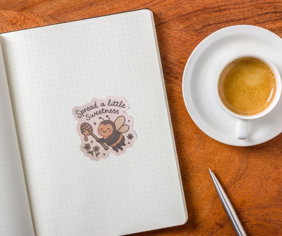 Spread a Little Sweetness Bee Sticker