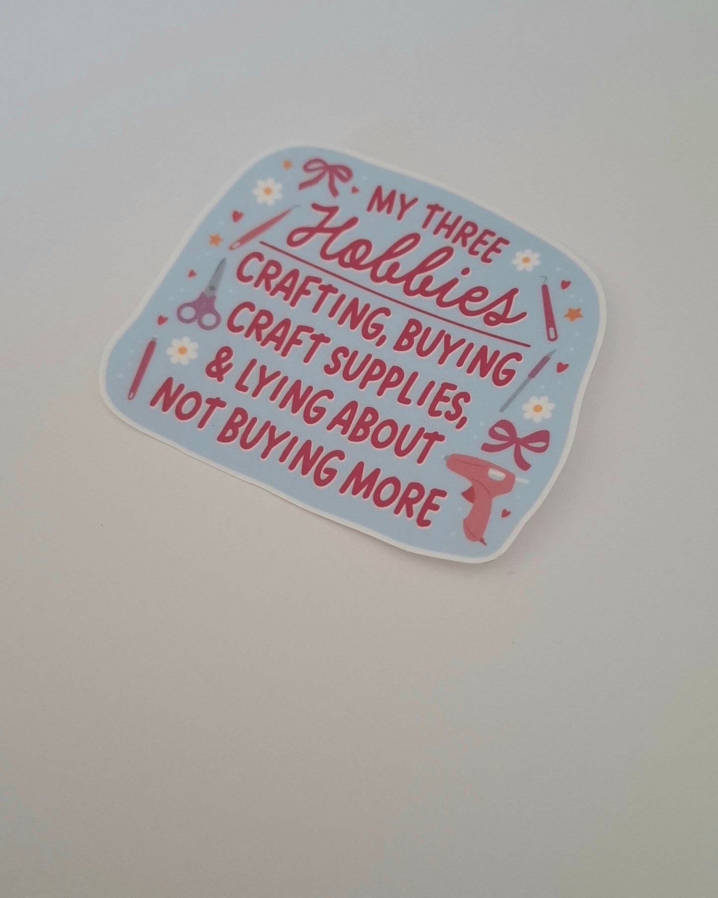 Hobbies Die Cut Sticker