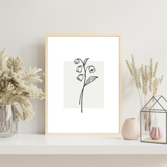 Modern Floral Wall Art Prints