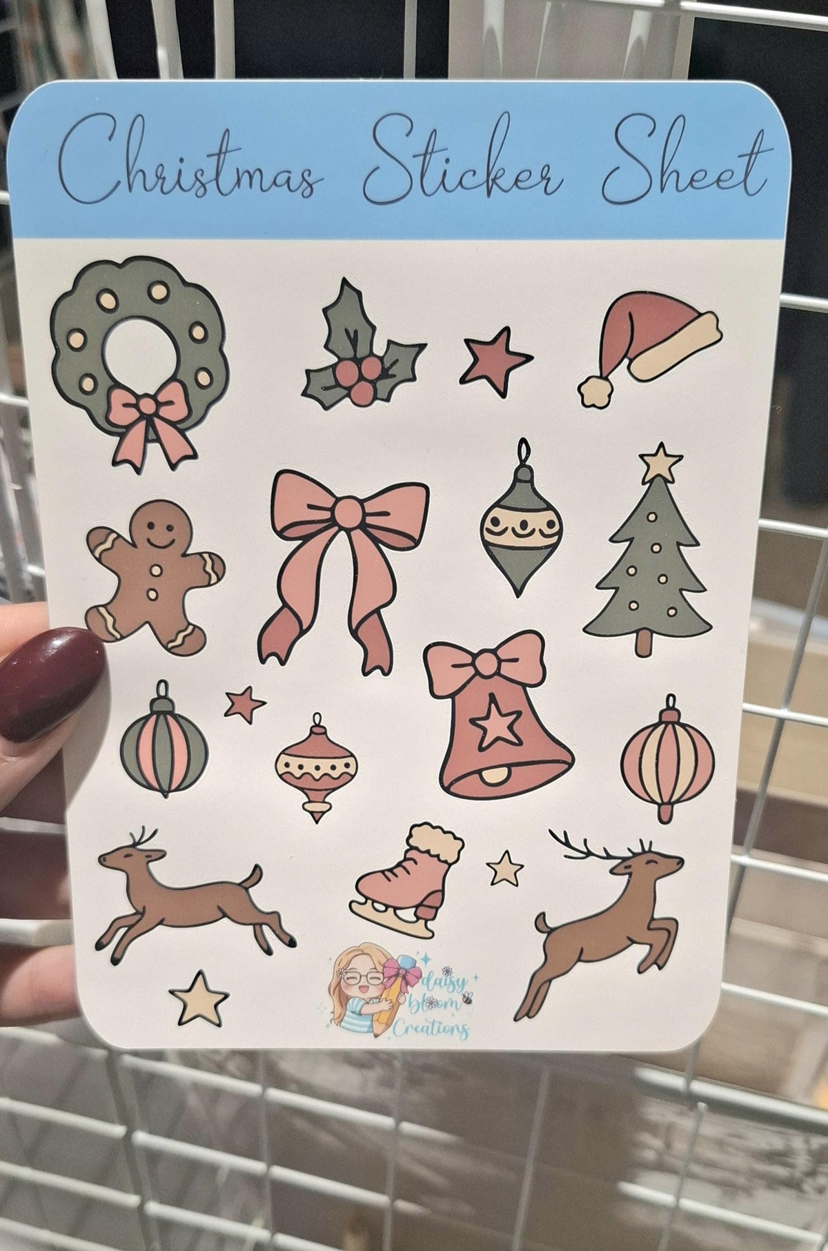 Christmas Sticker Sheet Stickers for Planners & Journals