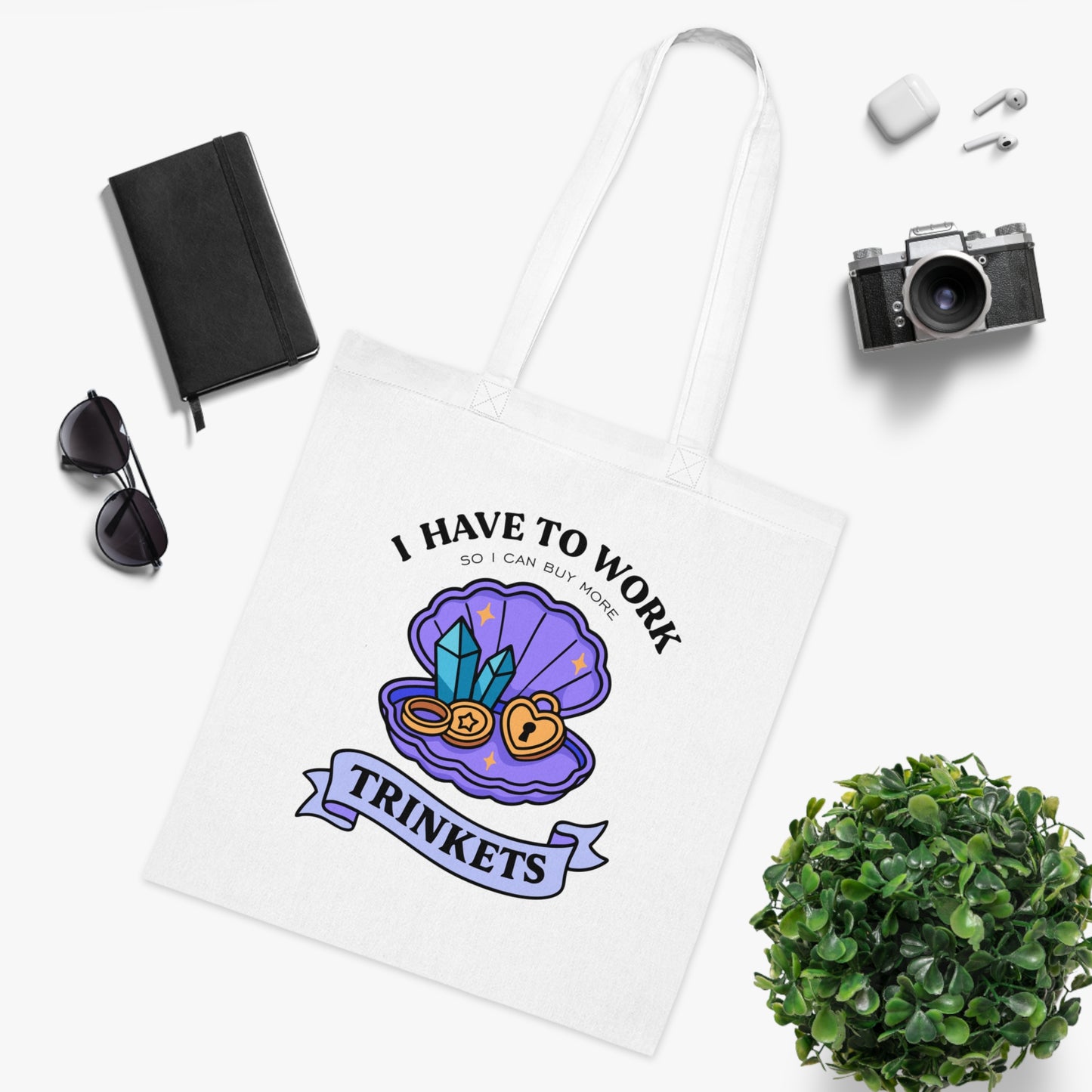Trinkets Cotton Tote Bag