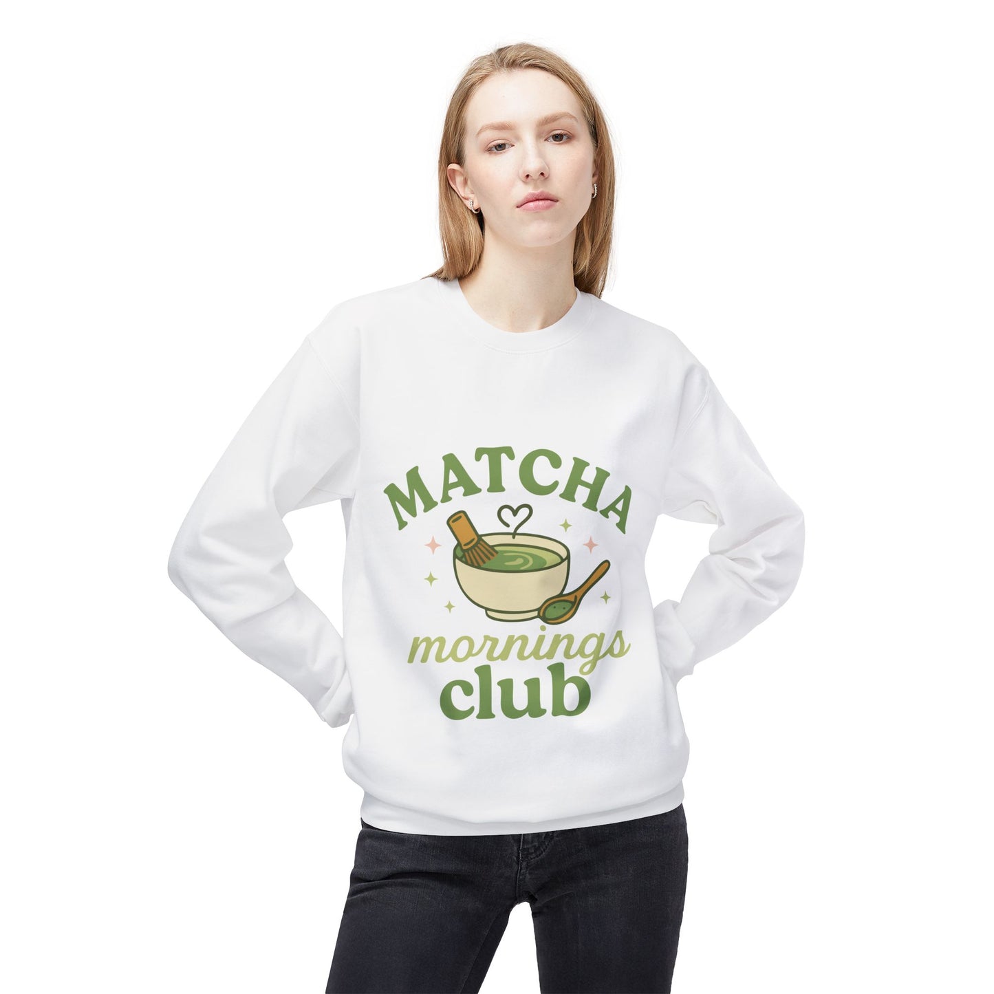 Matcha Mornings Crewneck Sweatshirt