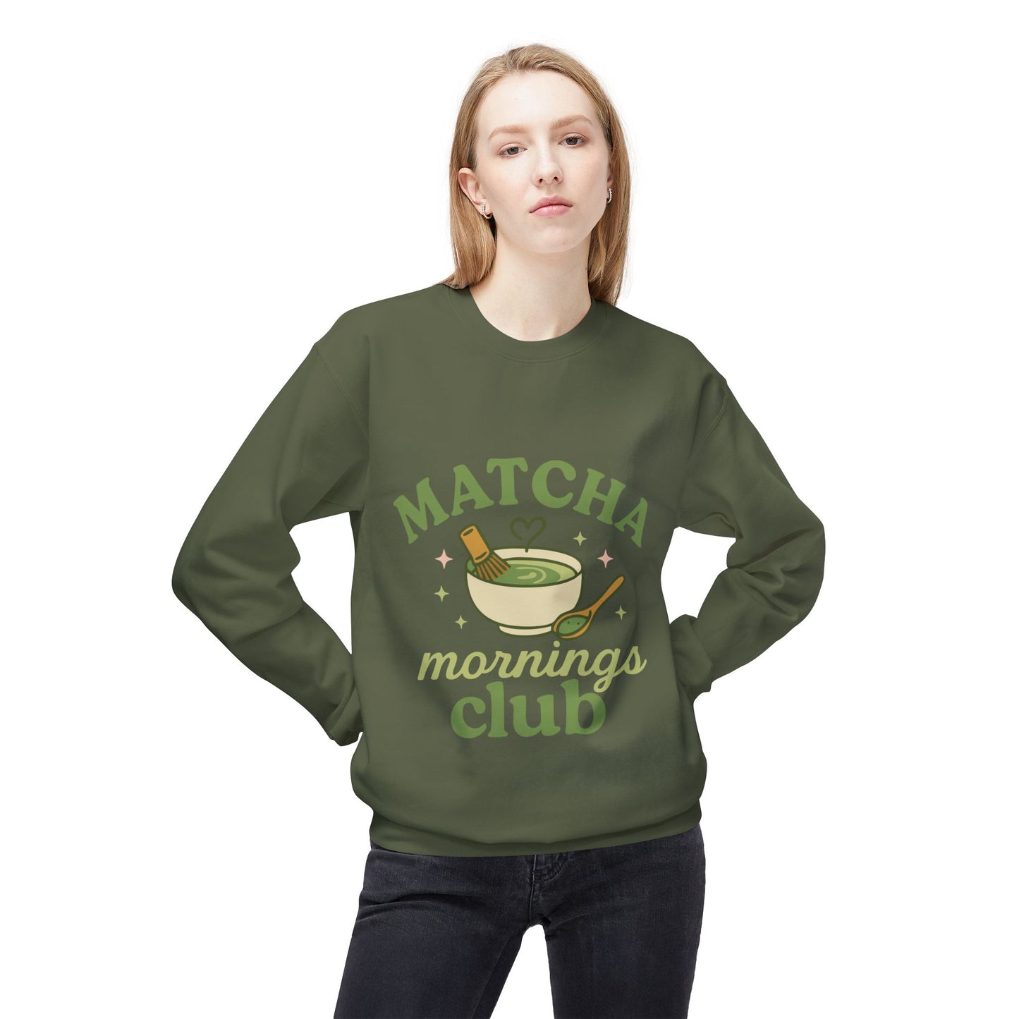 Matcha Mornings Crewneck Sweatshirt