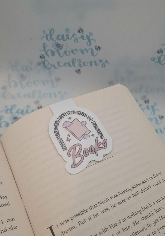Introverted But Willing To Discuss Books Magnetic Bookmark