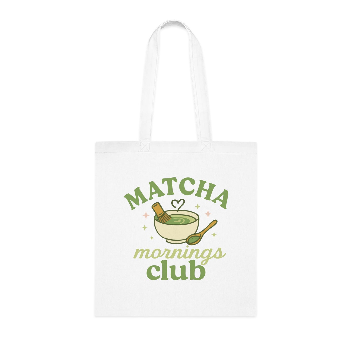 Matcha Mornings Club Cotton Tote Bag