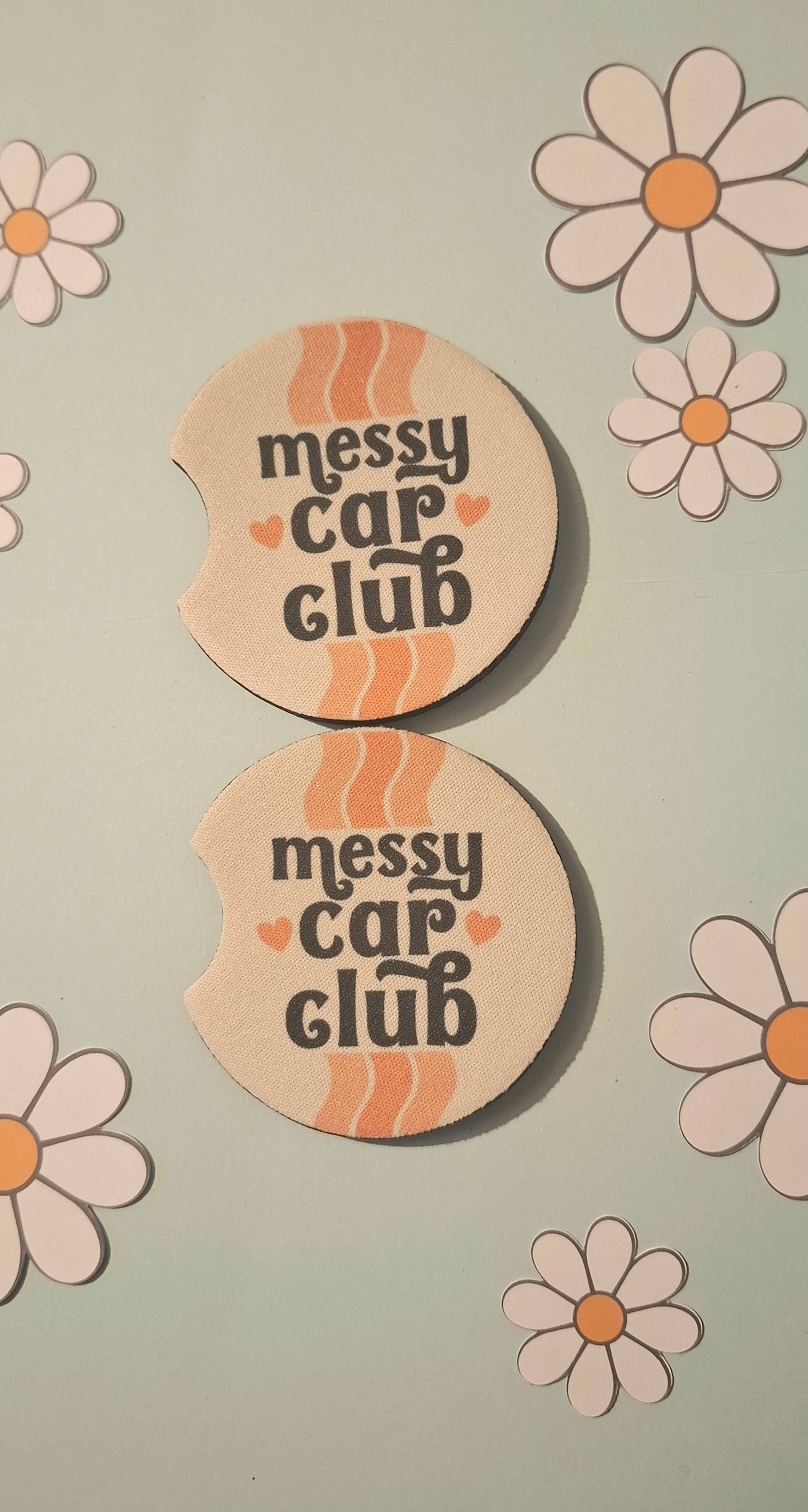 Messy Car Club Car Coasters