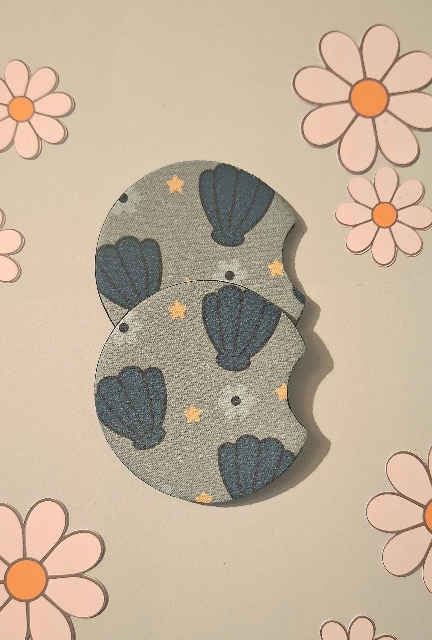 Sea Shells Car Coasters