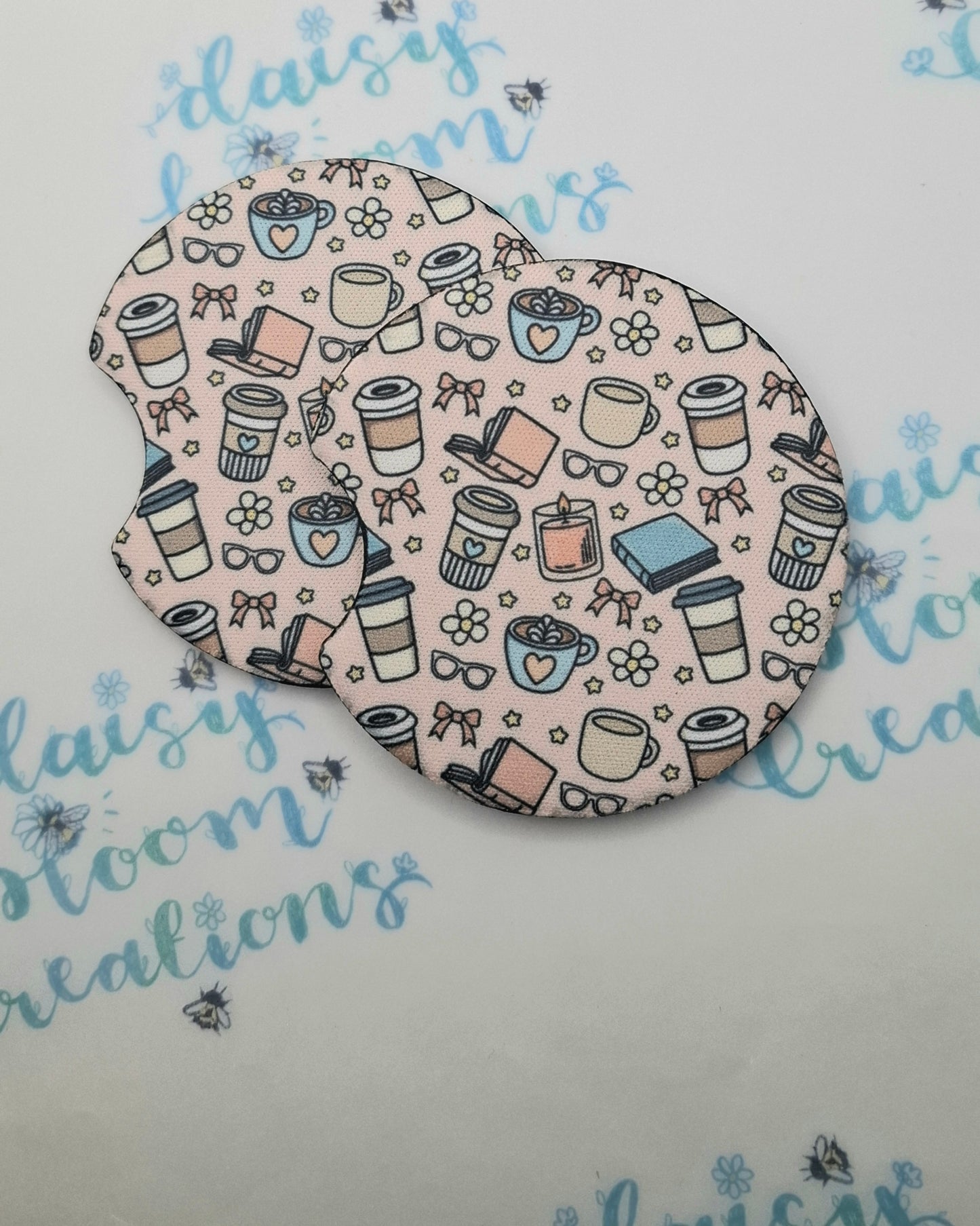 Pink Girly Coffee Car Coasters
