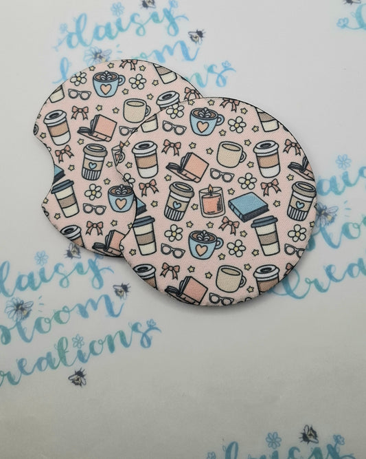 Pink Girly Coffee Car Coasters