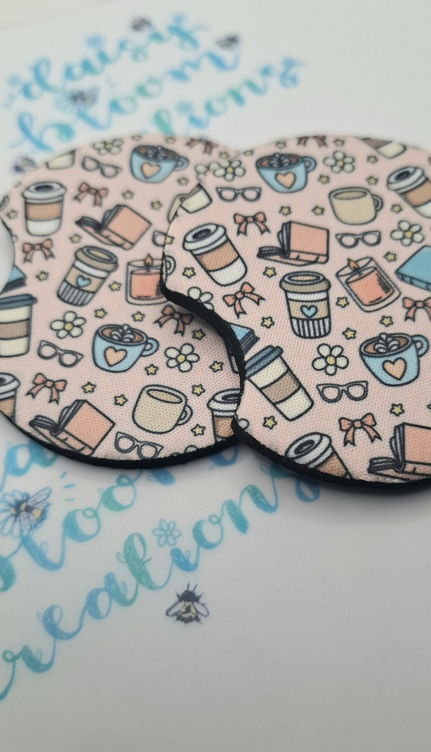 Pink Girly Coffee Car Coasters