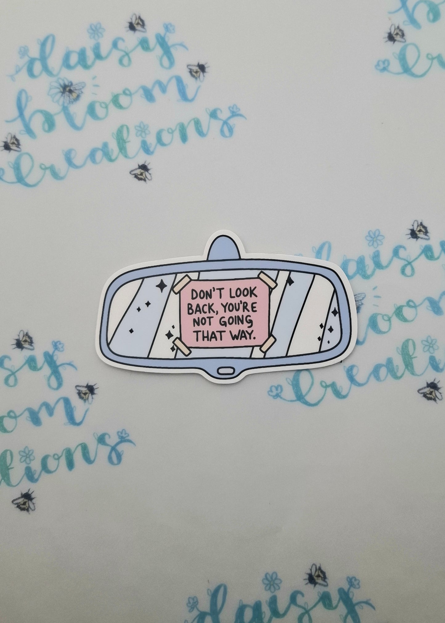 Don't Look Back Die Cut Sticker