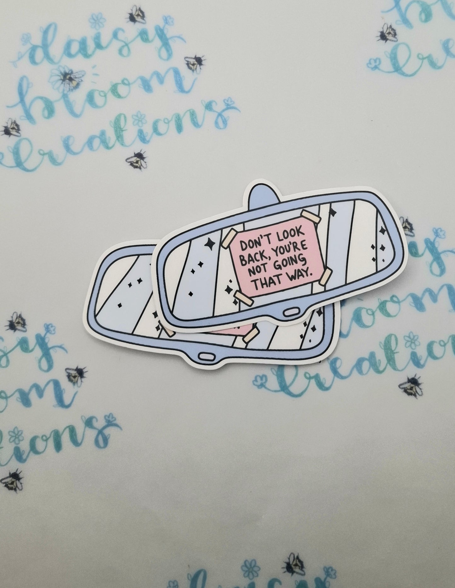 Don't Look Back Die Cut Sticker