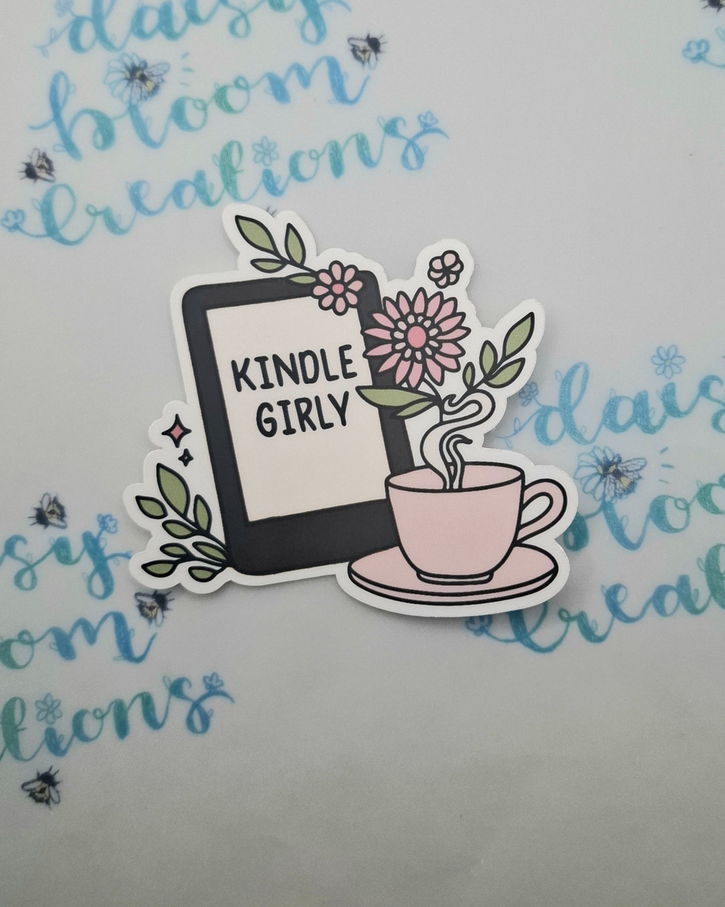 Kindle Girly Sticker
