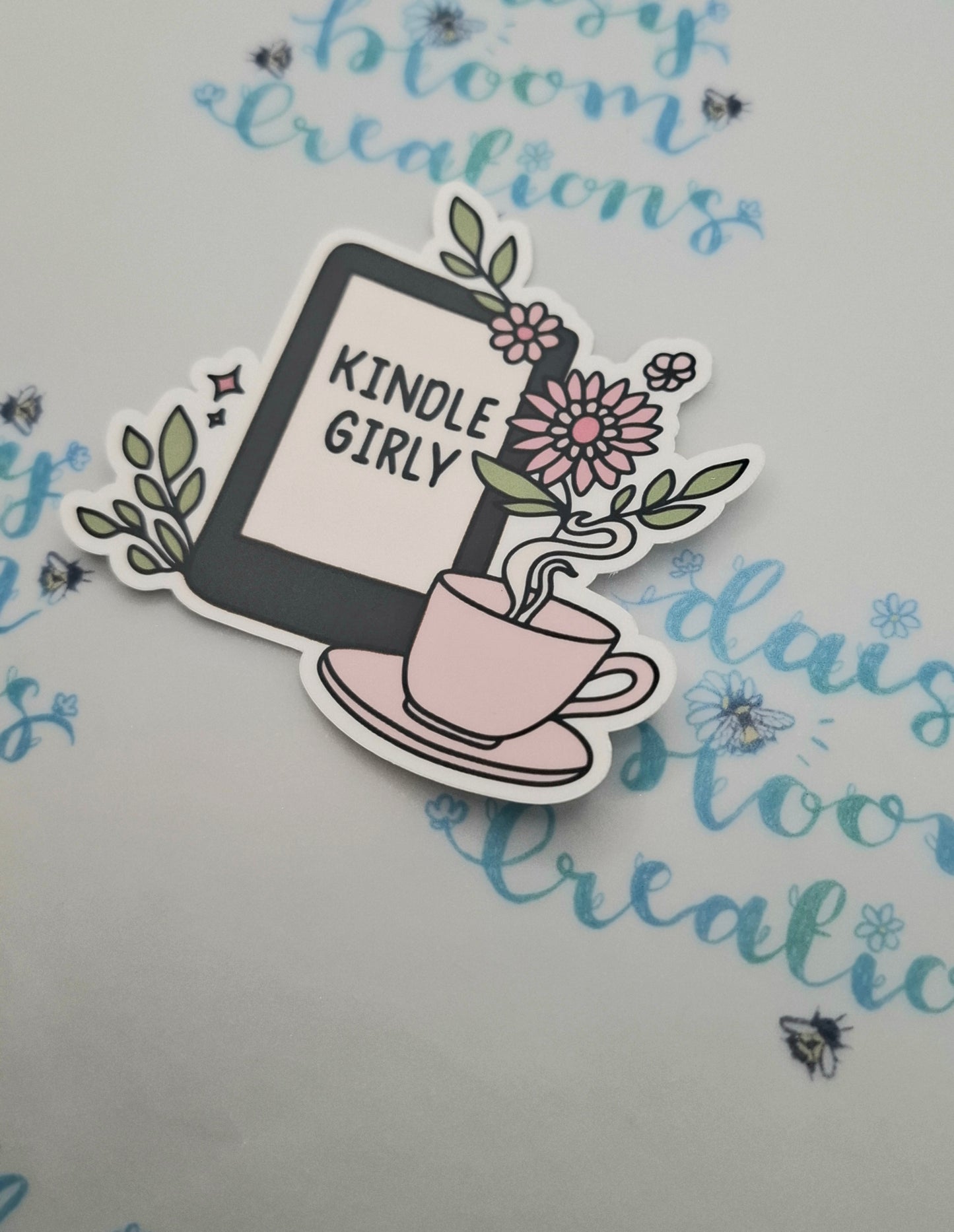 Kindle Girly Sticker