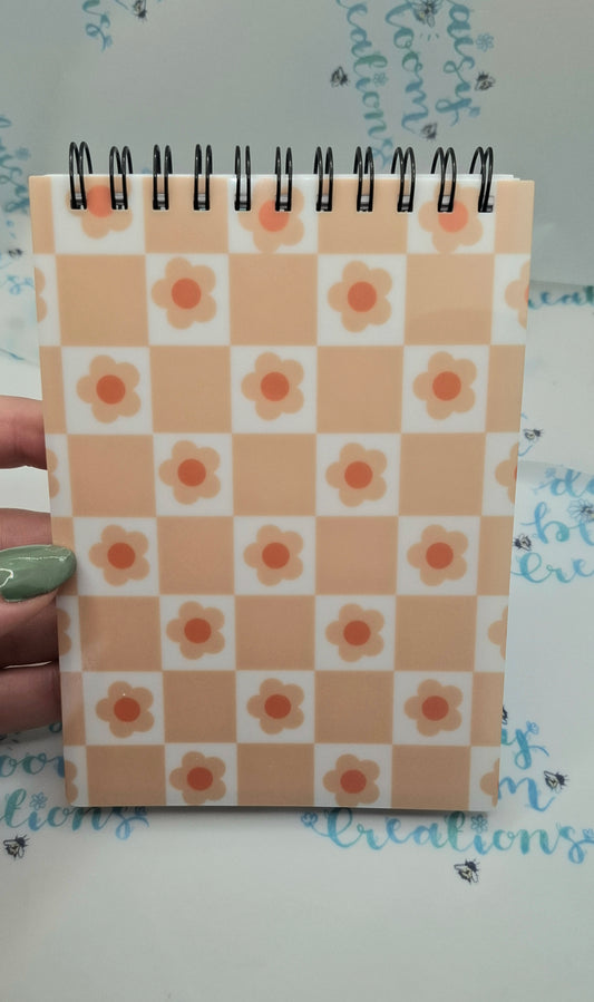 Floral Check A6 Notebook