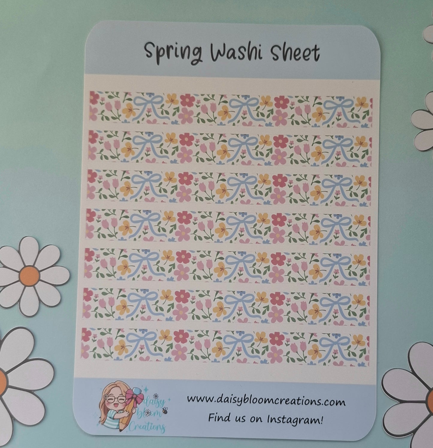 In Full Bloom Spring Washi Sticker Sheet