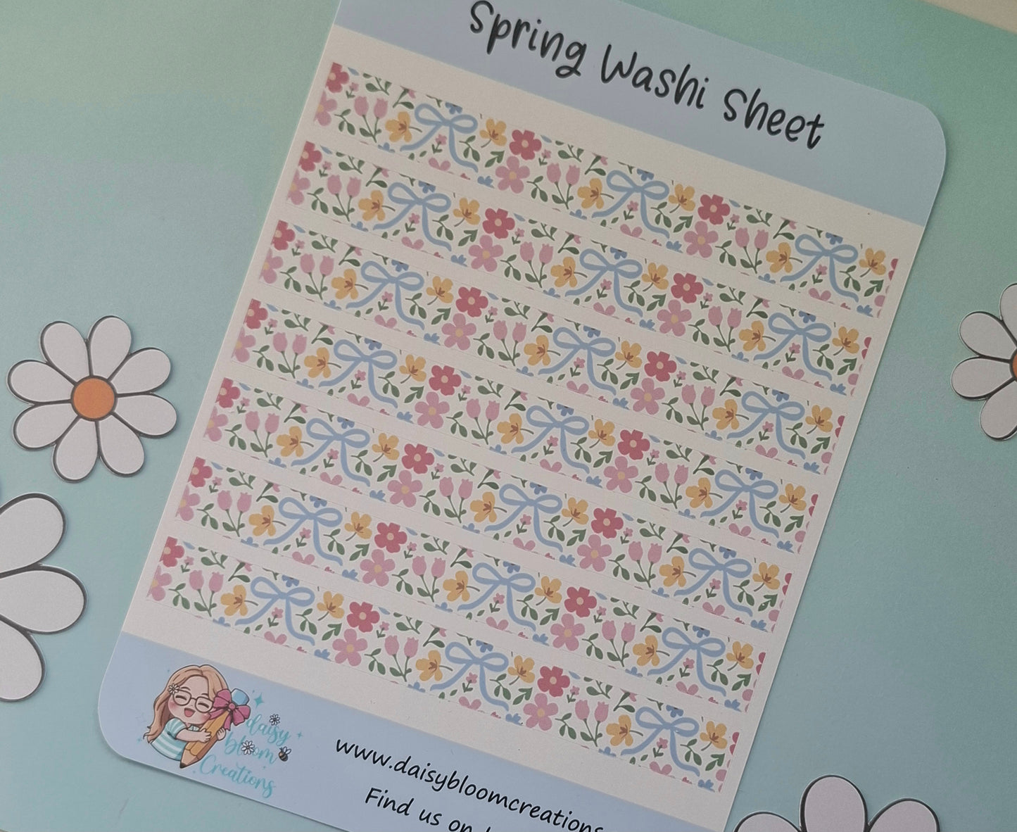 In Full Bloom Spring Washi Sticker Sheet