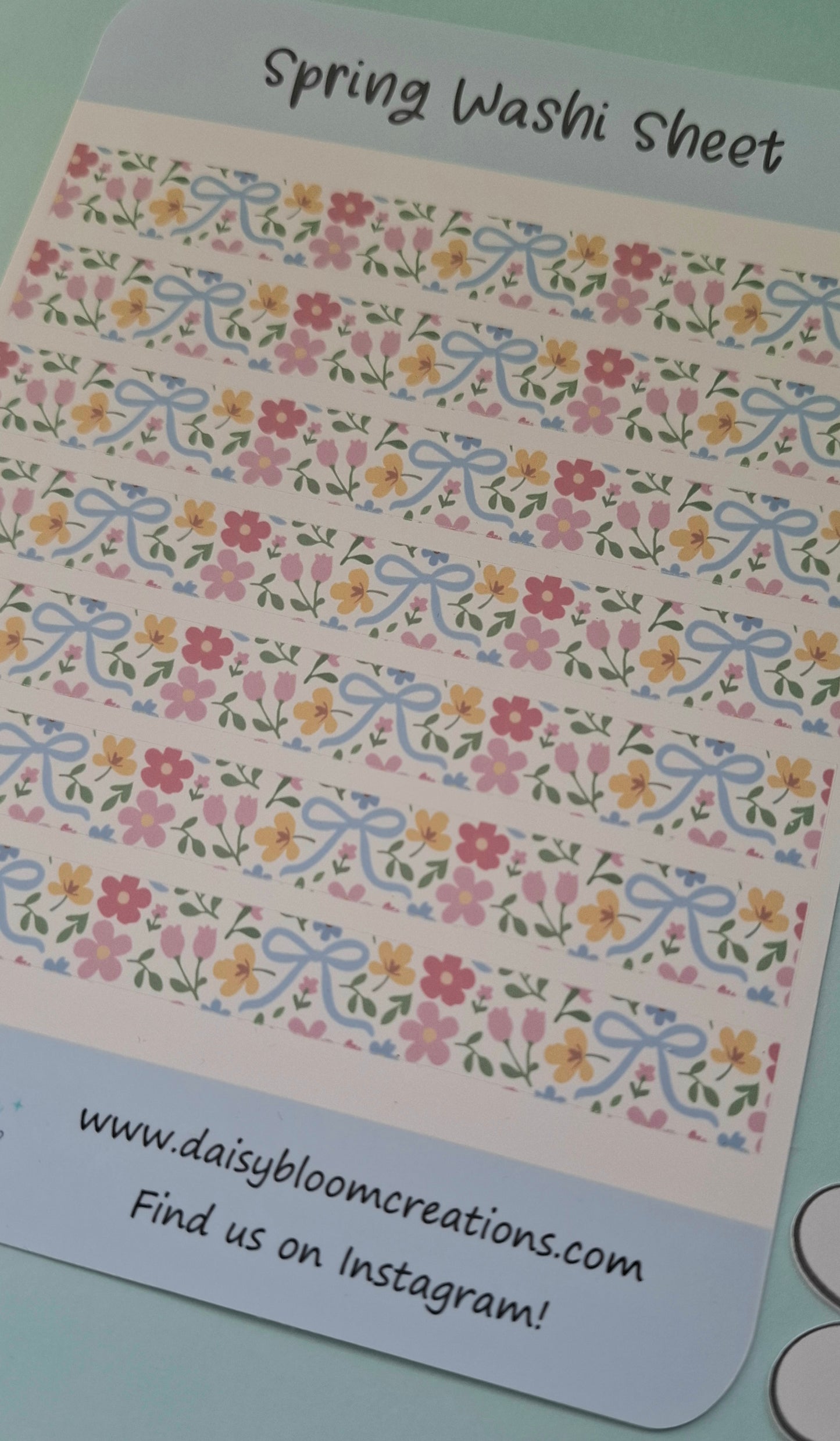 In Full Bloom Spring Washi Sticker Sheet