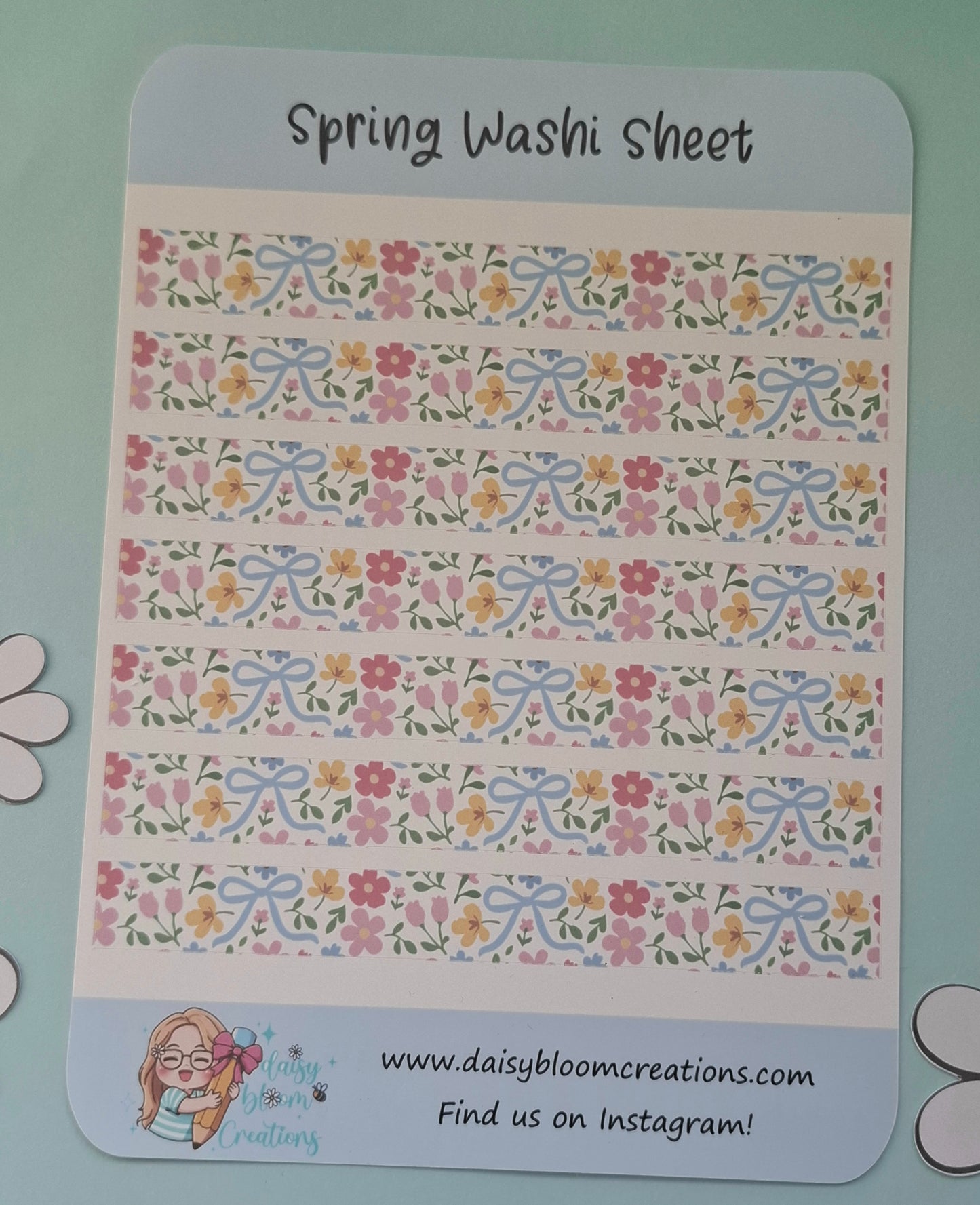 In Full Bloom Spring Washi Sticker Sheet