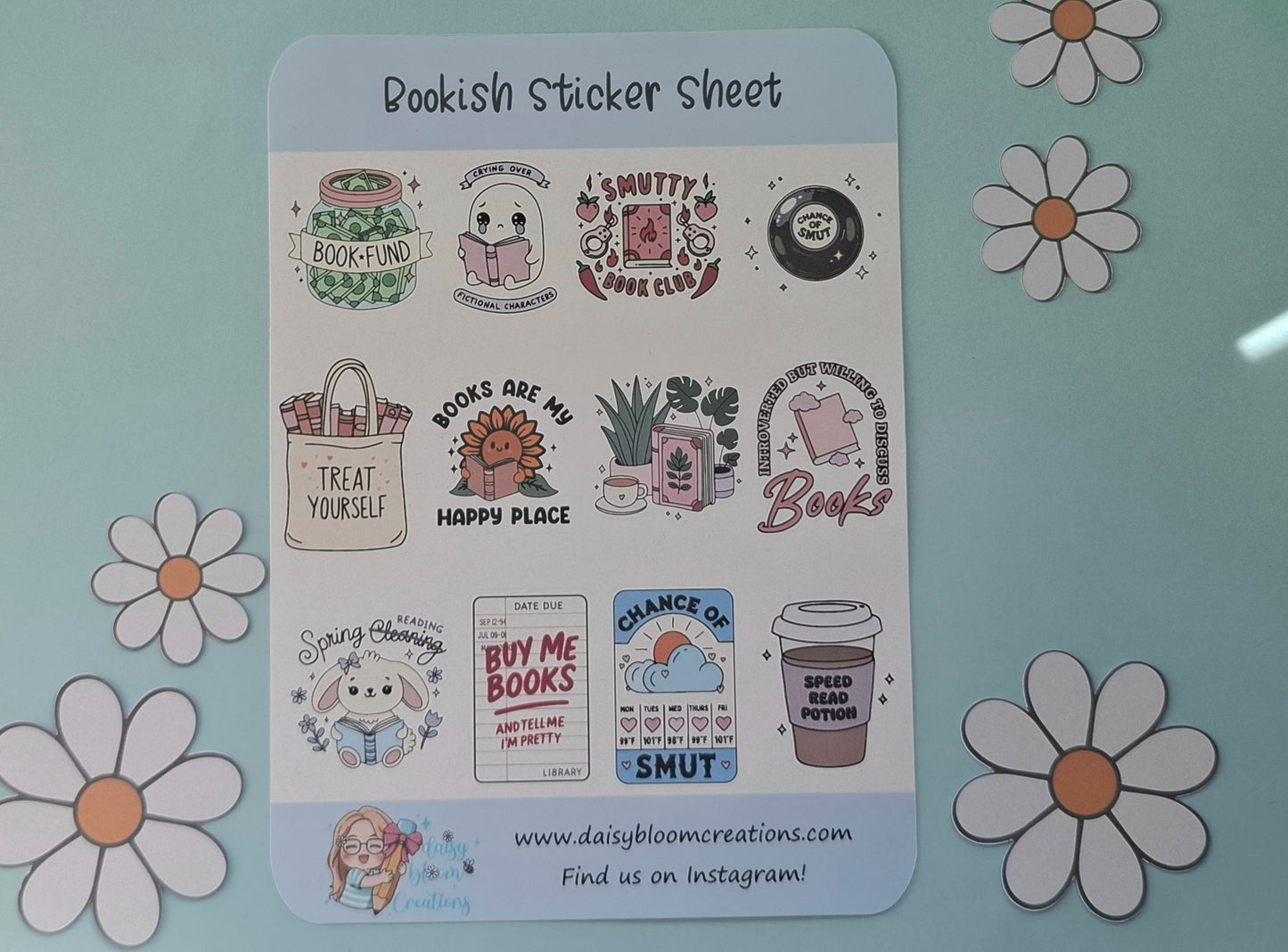 Bookish Sticker Sheet