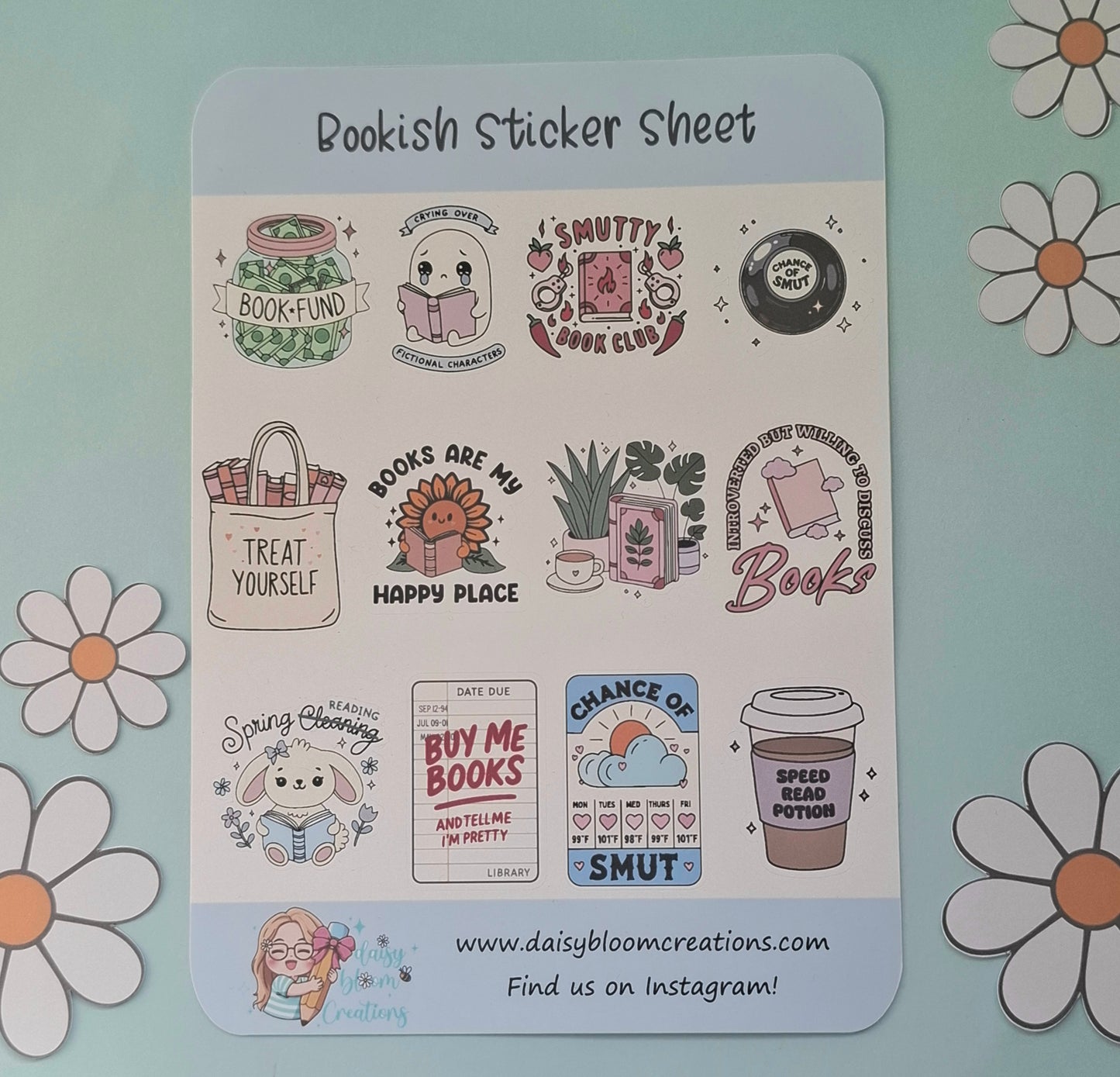 Bookish Sticker Sheet