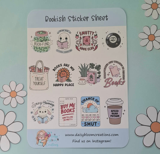 Bookish Sticker Sheet