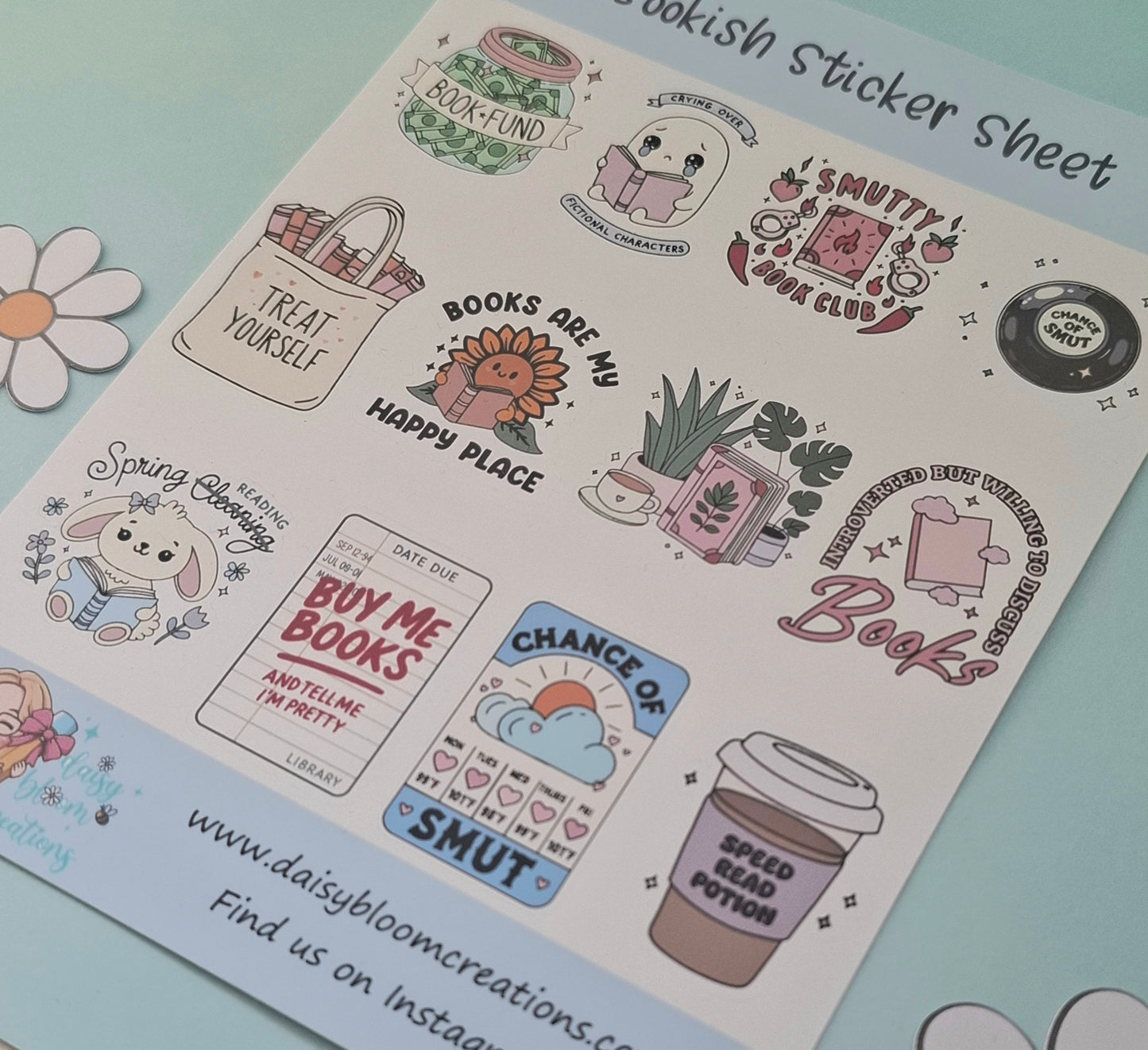 Bookish Sticker Sheet