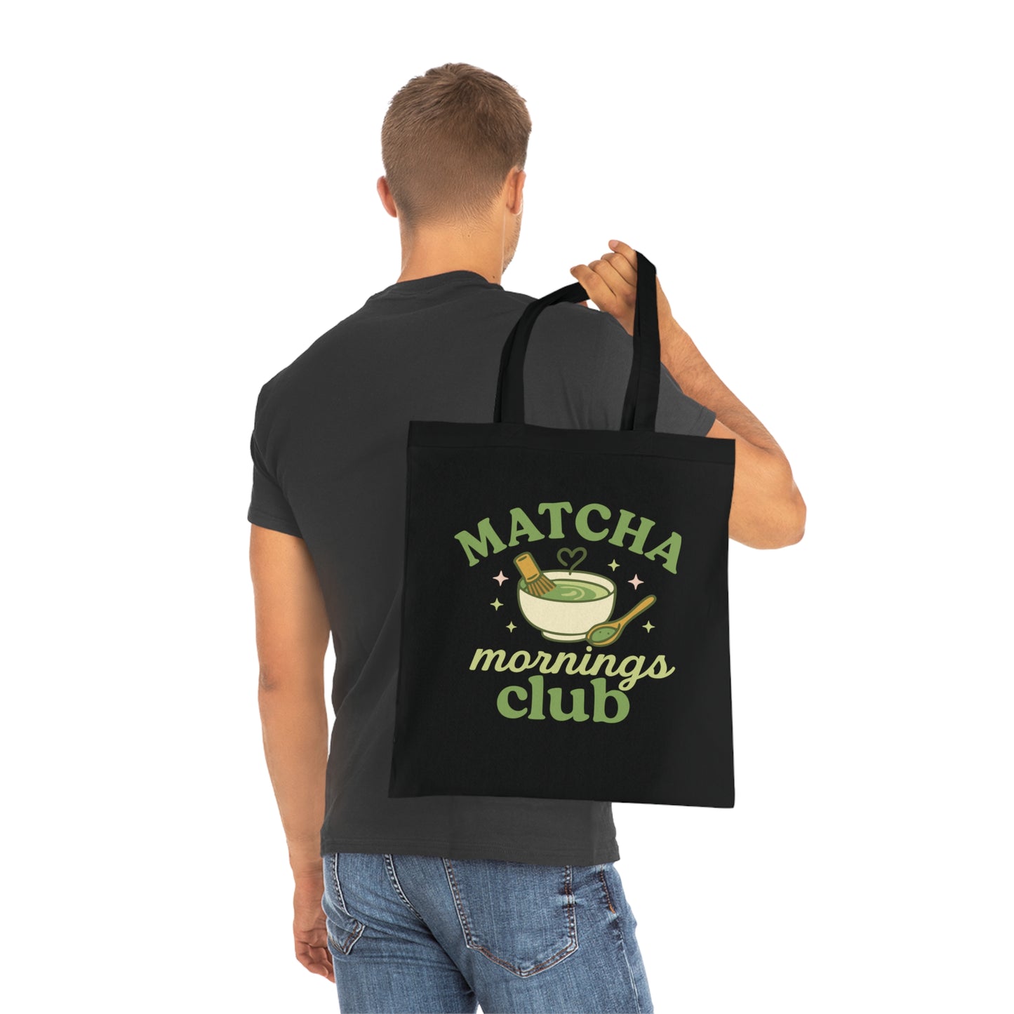 Matcha Mornings Club Cotton Tote Bag