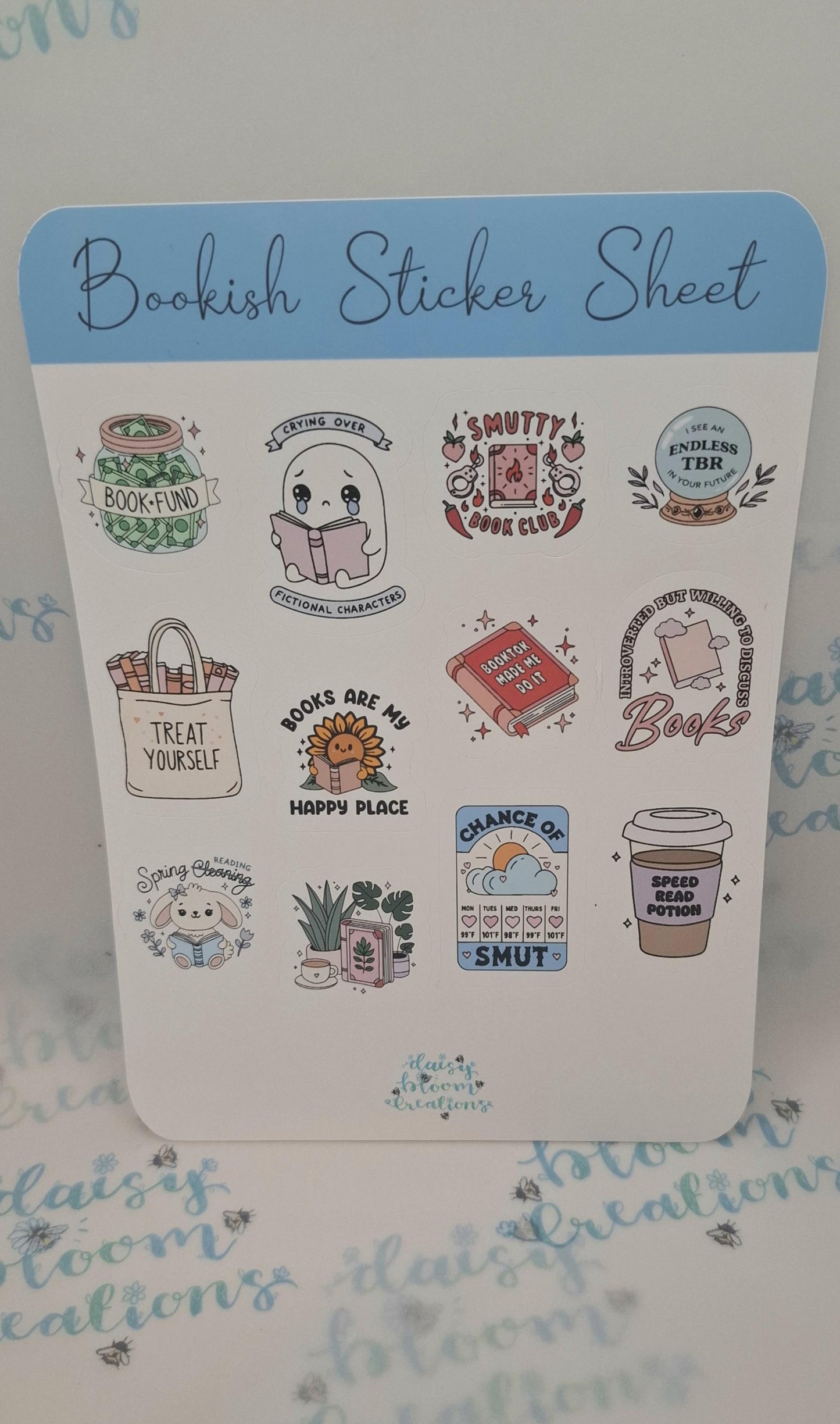Bookish Sticker Sheet