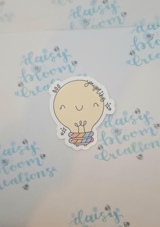 You've Got This Lightbulb Sticker