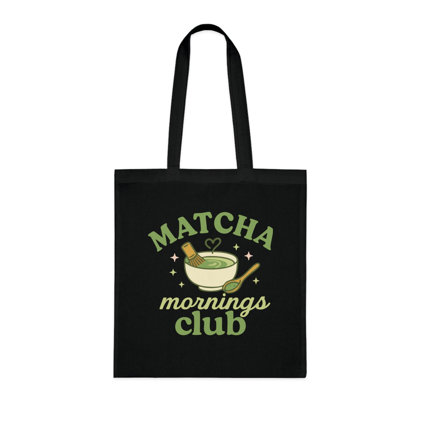 Matcha Mornings Club Cotton Tote Bag