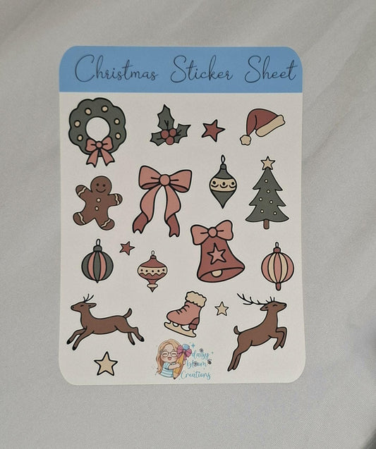 Christmas Sticker Sheet Stickers for Planners & Journals