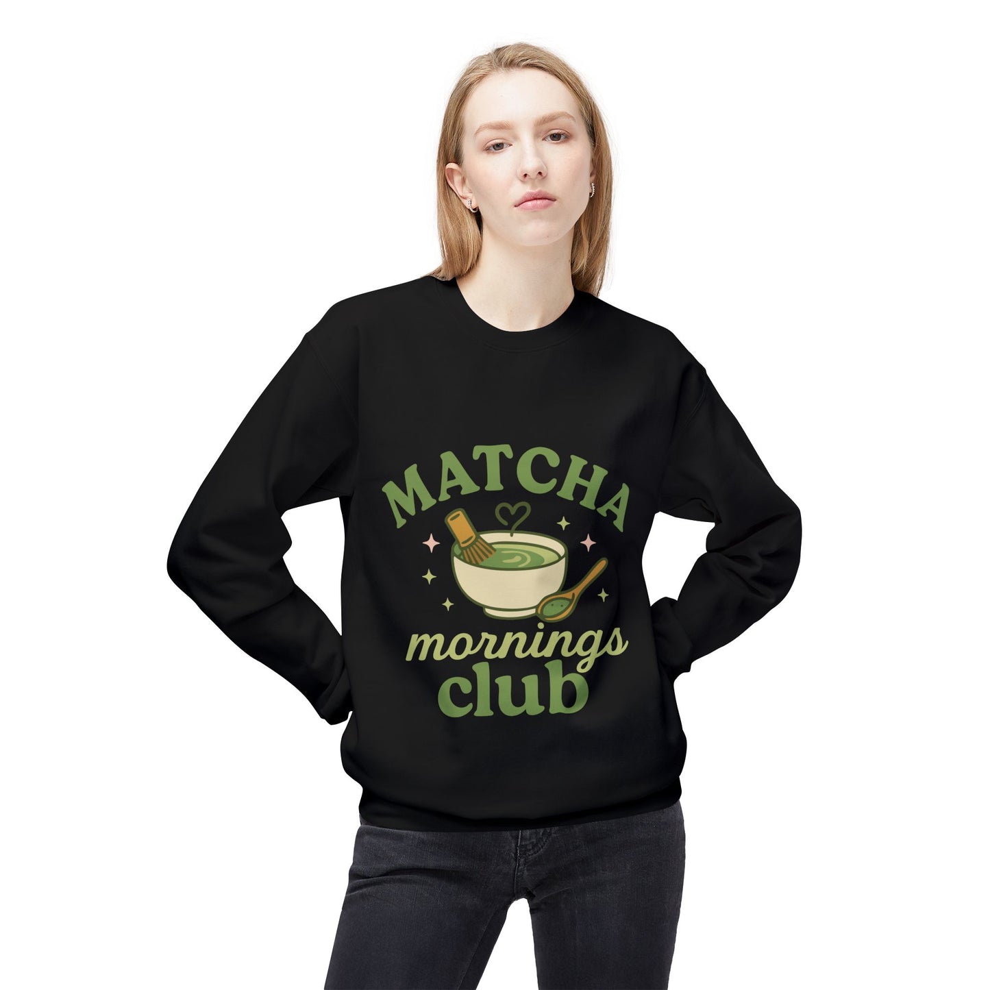 Matcha Mornings Crewneck Sweatshirt