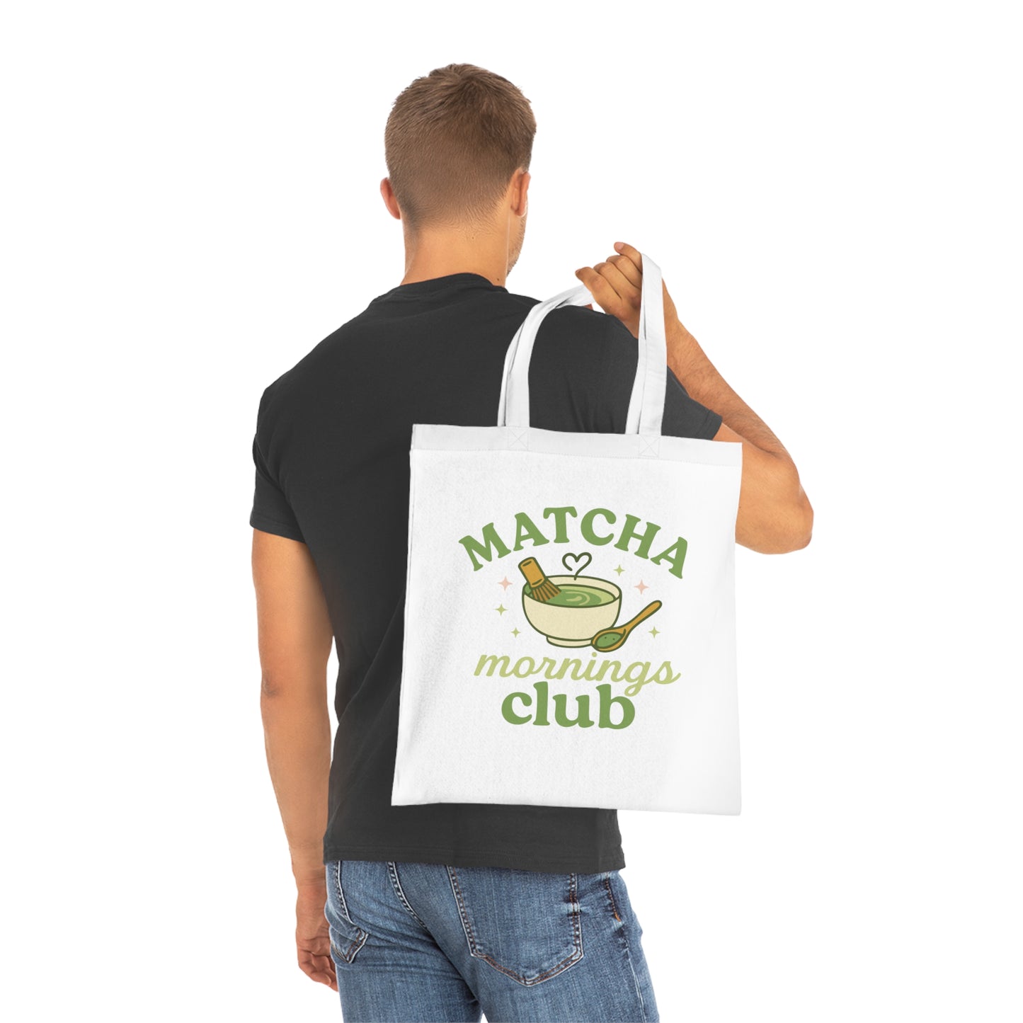 Matcha Mornings Club Cotton Tote Bag