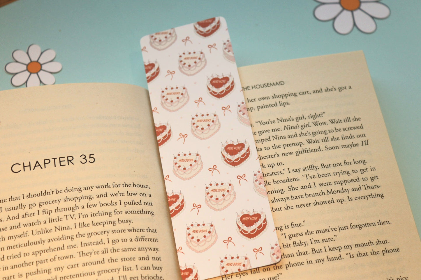 More Books More Wine Bookmark