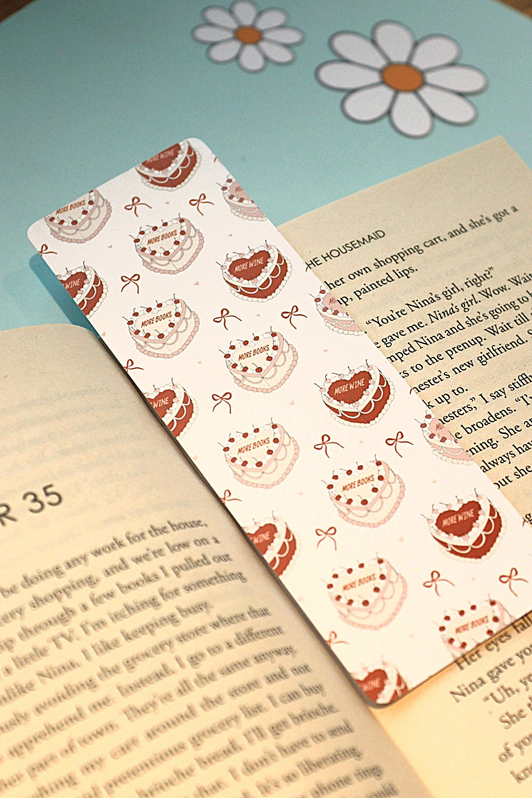 More Books More Wine Bookmark
