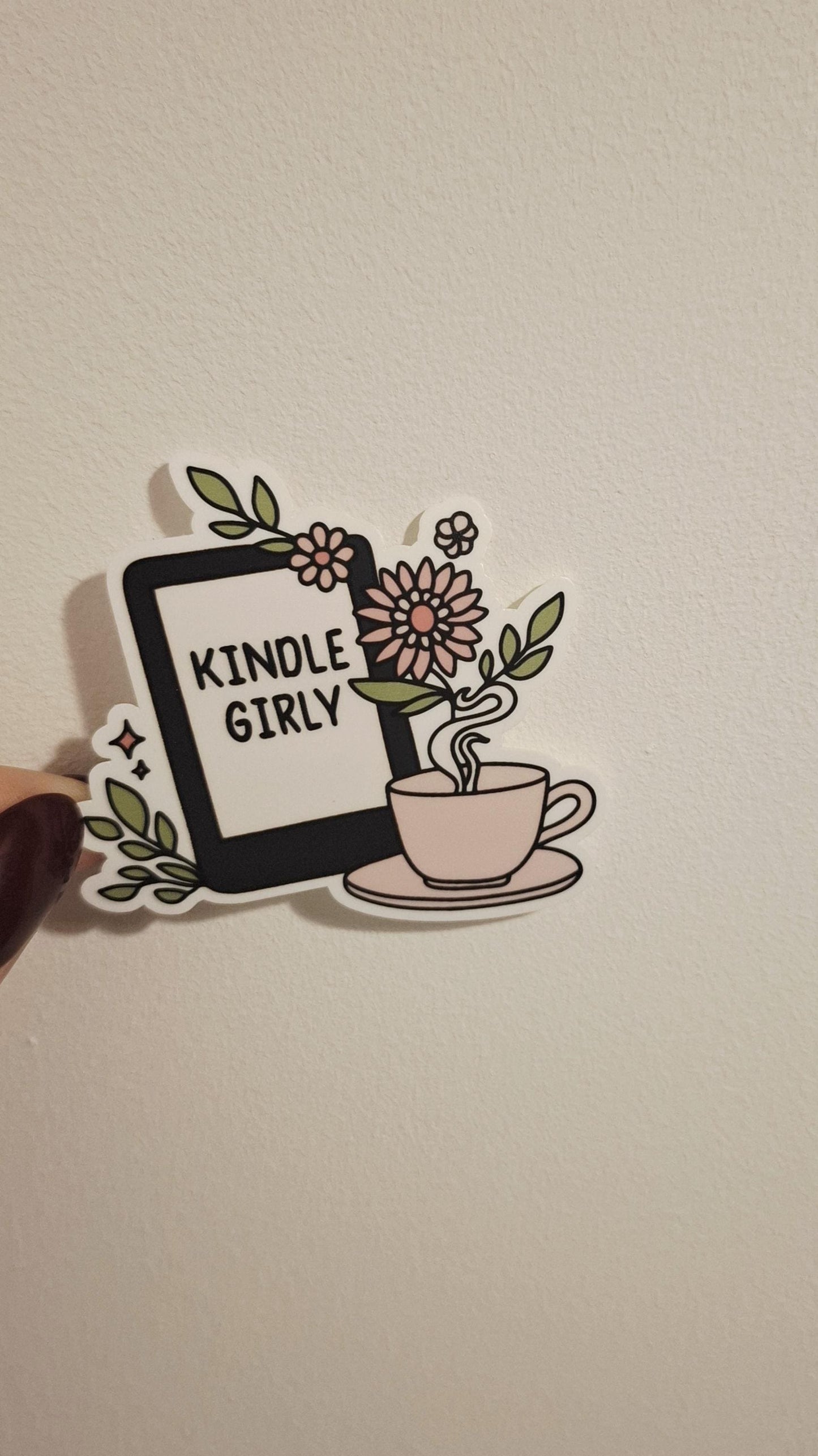 Kindle Girly Sticker