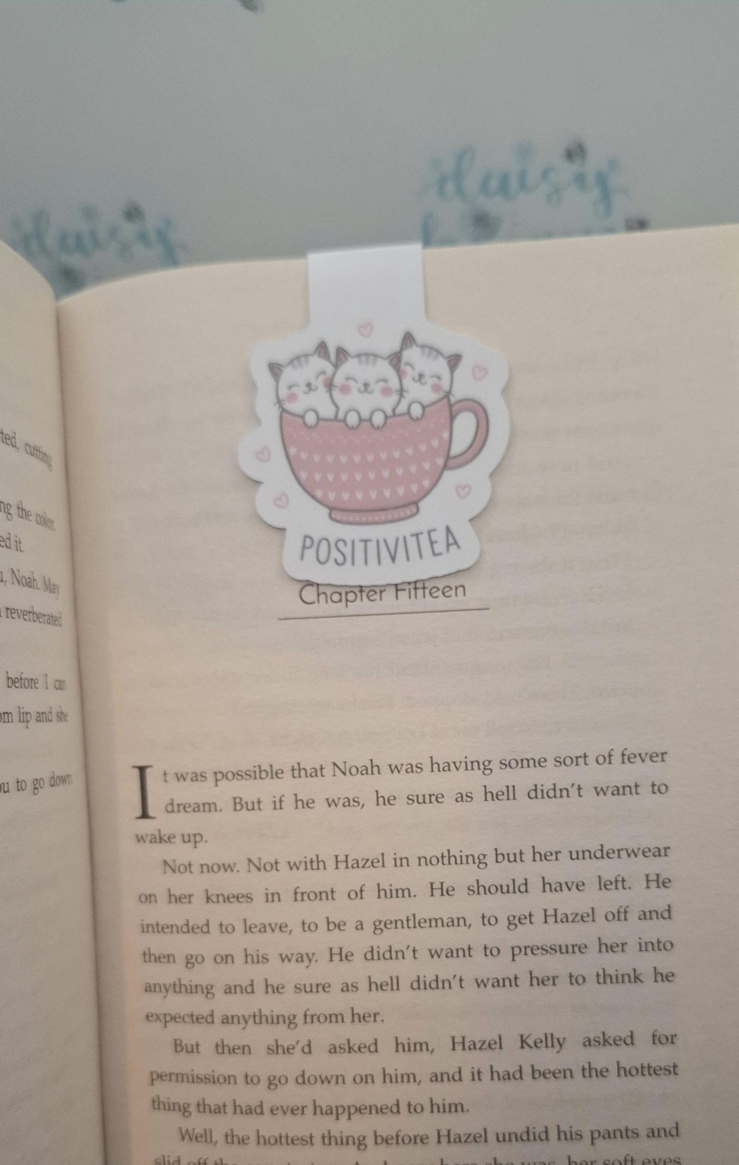 Positivi-Tea Cat Magnetic Bookmark