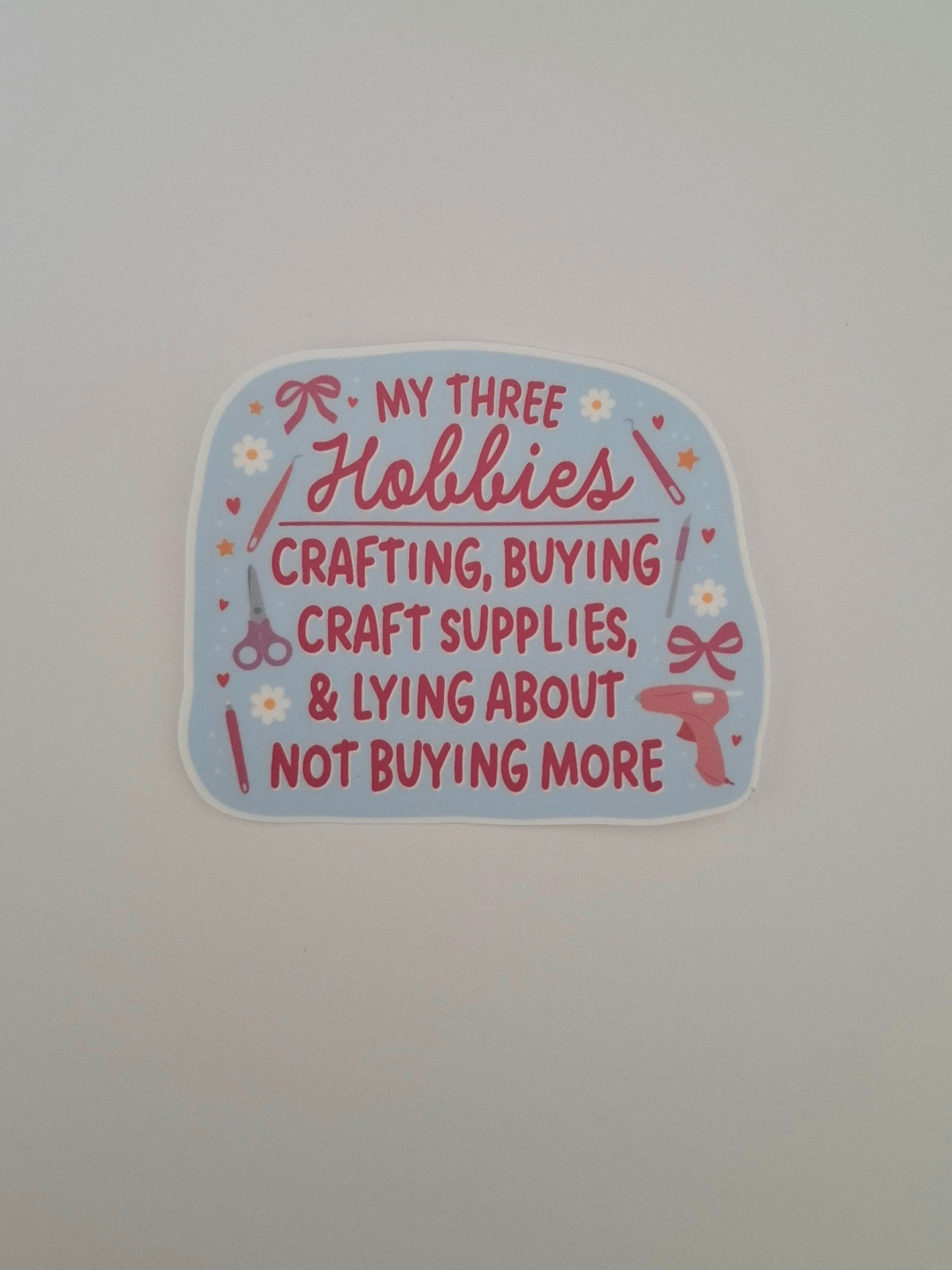 Hobbies Die Cut Sticker