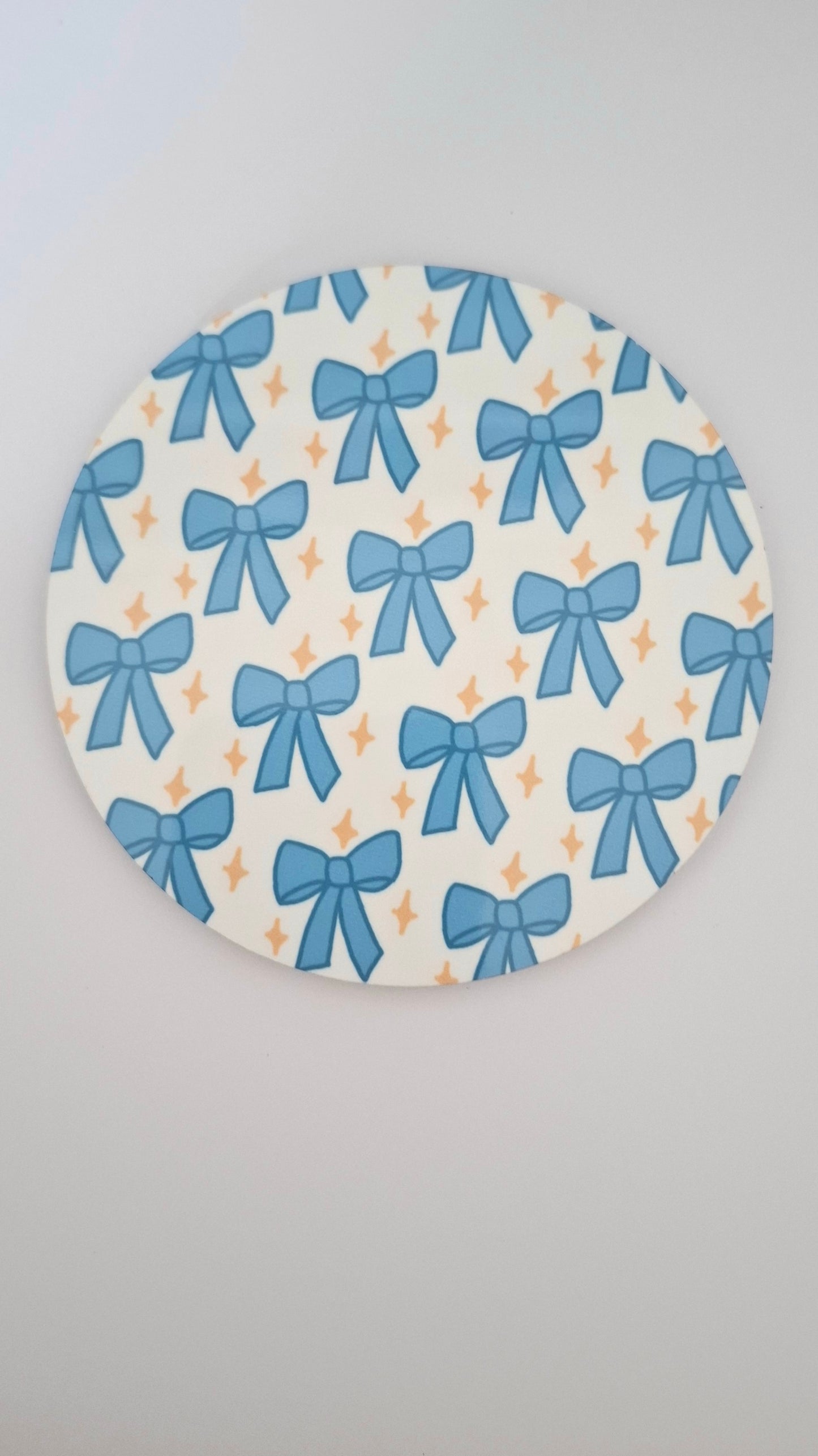 Blue Bows Coaster