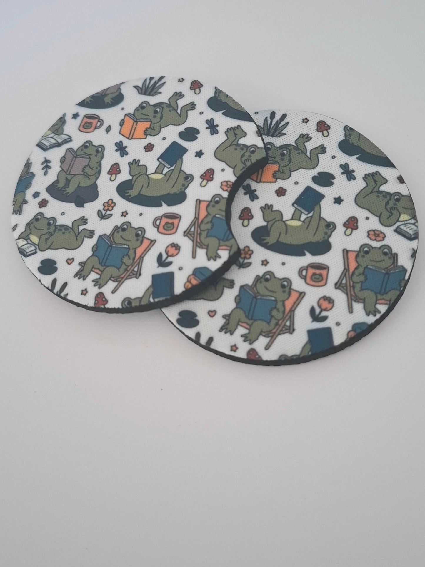 Reading Froggies Car Coasters