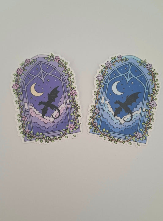 Dragon Window Die Cut Sticker
