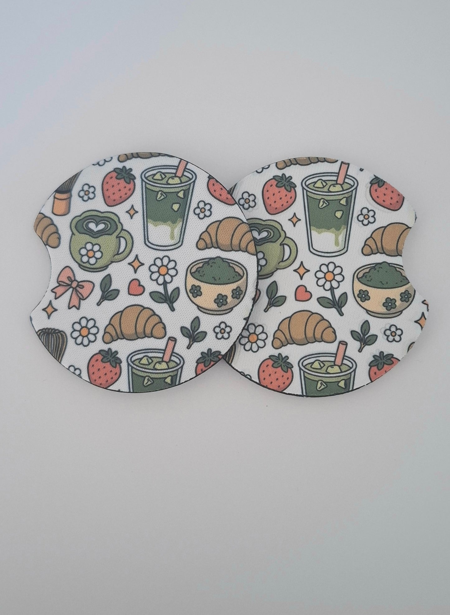 Matcha Car Coasters