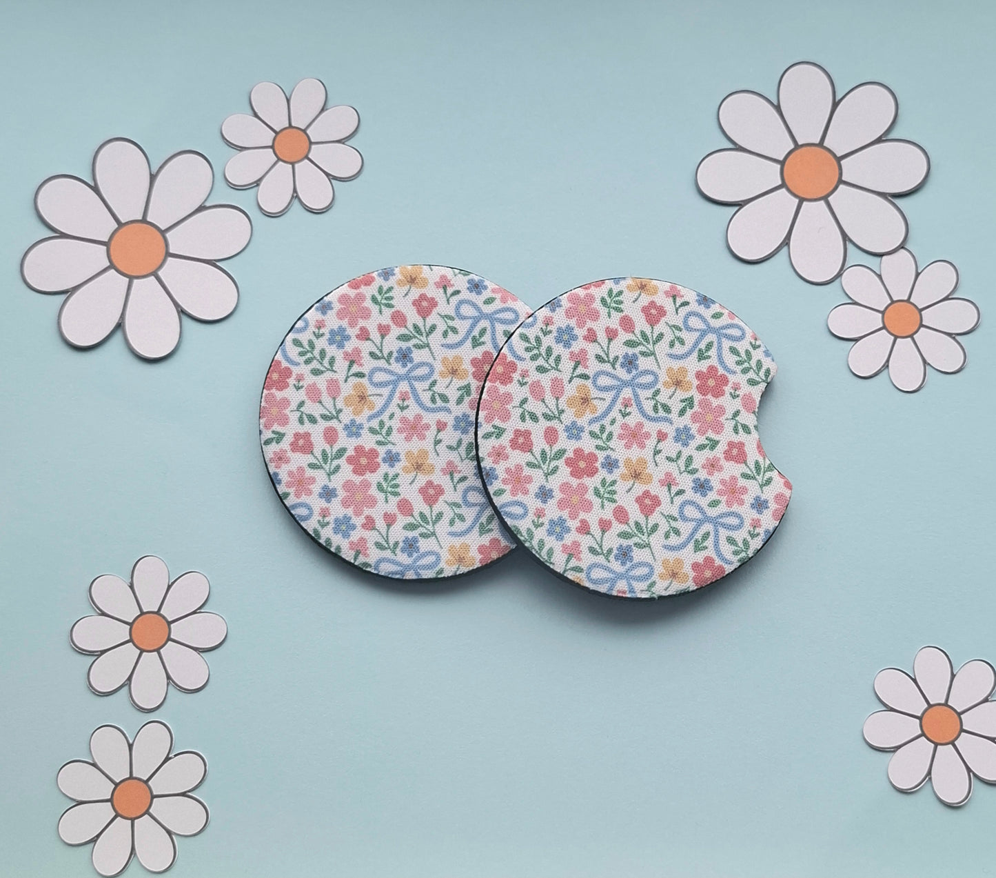 In Full Bloom Car Coasters