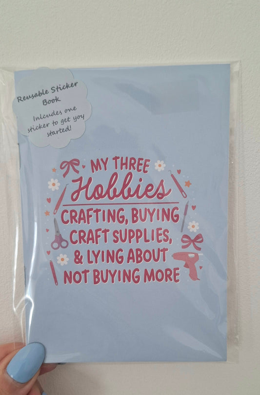 My Three Hobbies Reusable Sticker Book A6