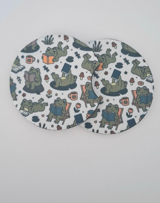 Reading Froggies Car Coasters