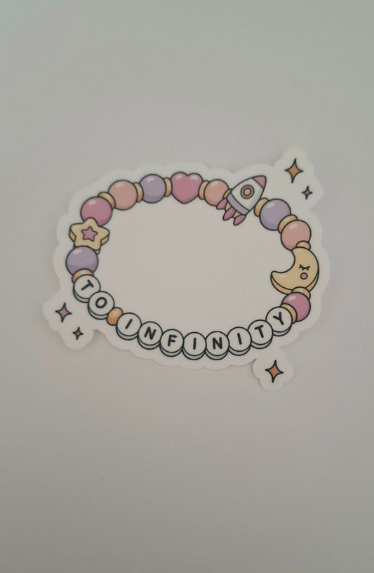To Infinity Bracelet Die Cut Sticker